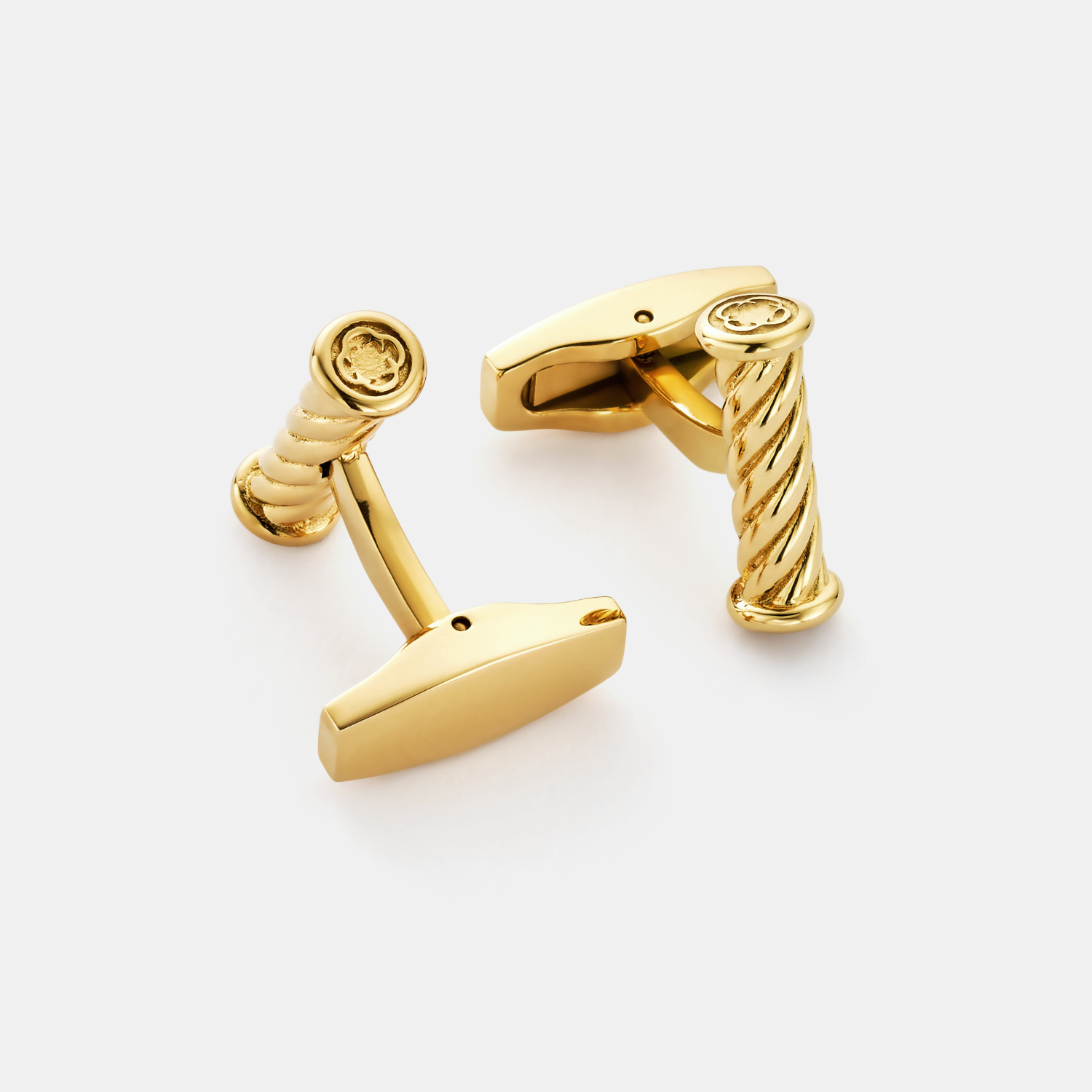 Rope Cuff Links (Gold)