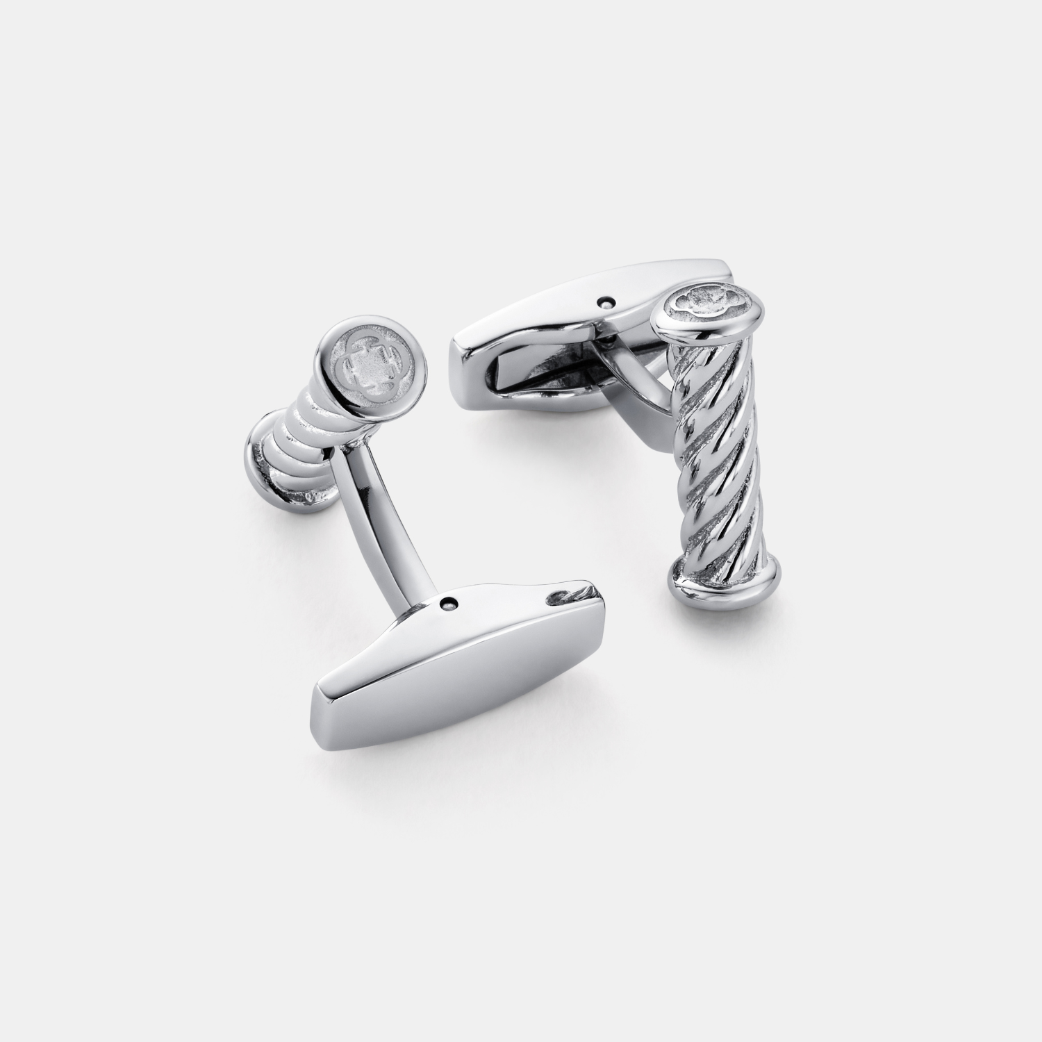 Rope Cuff Links (Silver)